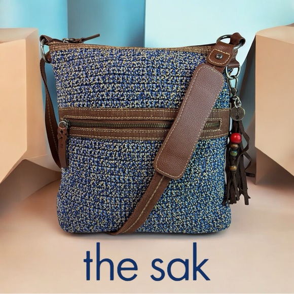 The Sak Handbags - THE SAK "LUCIA CROCHET" Crossbody Purse W/ Adjustable Strap